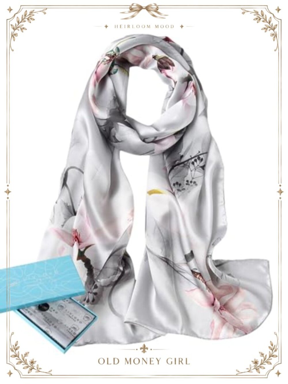 LIVLOKO Women's Large Silky Satin Scarf Shawl Wrap for Hair, Neck, and Hijab
